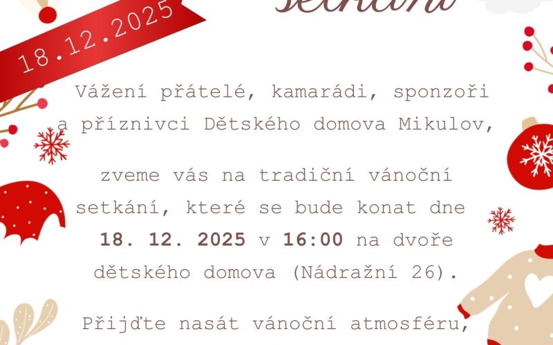 Vánoční návštěvní den v DD Mikulov