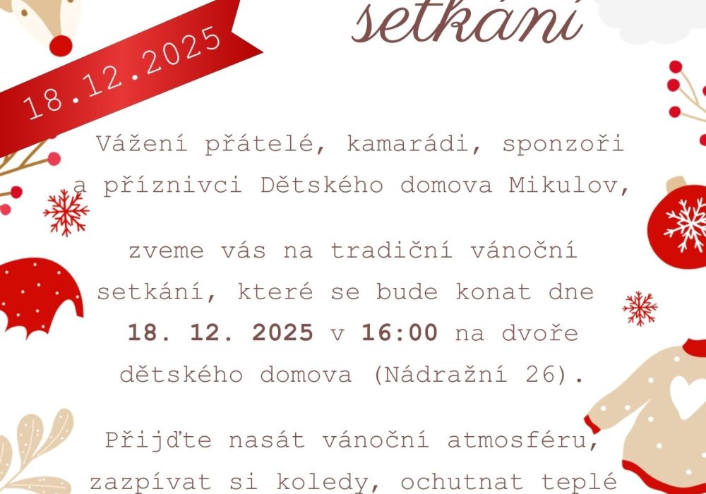 Vánoční návštěvní den v DD Mikulov